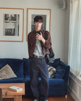 Dane raw wide denim