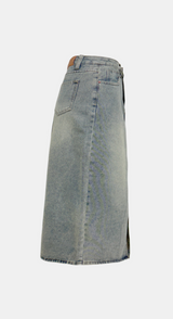 Vanilla Washed Denim Skirt