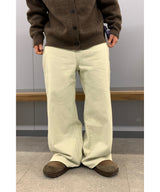 [ 1+1 ] Basic Wide Cotton Pants
