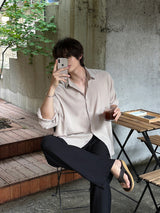 LMN Martin Air Cool Oversized Linen Shirt (3 colors)