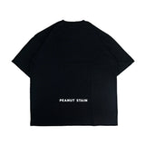 PEANUT STAIN - ハイディング ピーナッツ ブラック オーバーサイズド Tシャツ
