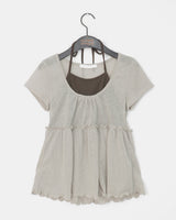 Jame Halter Layered Short-Sleeved T-shirt