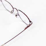 Knouun Square titanium glasses CODE. 103. C Brown