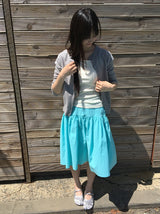 Unin Basic Color Round Neck Cardigan