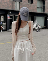 MADE. Rilts lace sleeveless top with built-in bra cups