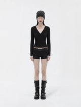 26FW★ [mnem] Fold Hood Tee