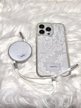 [Magsafe]エンジェルヴェールレースジェルハードフォンケース
