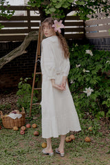 Carrot ribbon skirt_ivory