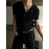 [S/S] High ribbed henry neck half knit(3color)