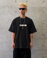 VENTIQUE フラワー刺繍Tシャツ 2color