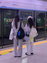 an everywhere daypack, cream beige