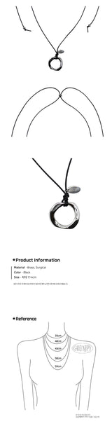 Nomad Ring Leather Necklace