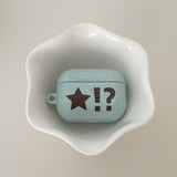 Star Dangdang Dot Mint Sky Blue Glossy AirPods Case