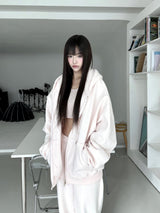1550. Pinterest fluff hood zip-up