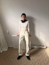 スリム Vネック ニット トップ