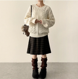 Sewing Dotom Balloon Fit Round Knit