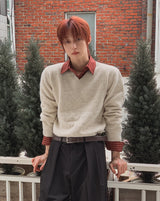 Lido Wool V-neck Crop Knit