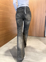 1198. Y2Kアイレットロウウォッシングデニムパンツ