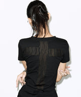 バック CRFREES Tシャツ (ブラック) F26QB073