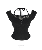 Neria lace layered top (3color)