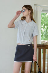 TIDY COLLAR KNIT CARDIGAN (4 COLORS)
