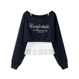 Avelyn Layer Crop Sweatshirt