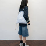 Reversible Oxford Gym Sack - Blue