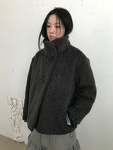 Le Hairi Half-Neck Quilted Coat (2 Colors)