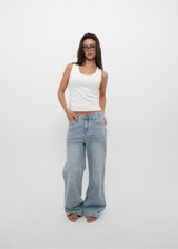 [B-DENIM] LOW VINTAGE STRAIGHT JEANS 052