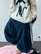 キュリタッピングトラックベルベットバルーンツータックバルーンパンツ 🤎🖤 3 カラーズ