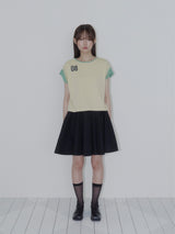 BUTTON DOUBLE SLEEVE T (YELLOW)