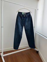 Indigo Low Rise Wide Denim Pants (one color)