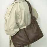 Soft Basket Hobo Bag (M)(brown)