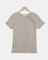ルヒンアシンメトリーボタンロングスリーブTシャツ