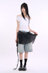オーシャンデニムバミューダパンツ