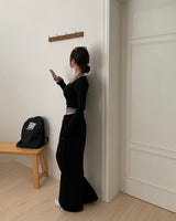 [Bellide made] Maiden Square Neck Long Sleeve T-shirt