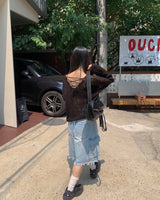 ルーズパンチングニット