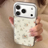 ヴィンテージ コーティッド フラワー プリント iPhone ケース