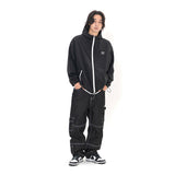 Sports Dept Small Logo Windbreaker - Black