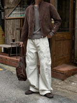 LMN Mille Curved Cargo Wide Pants (5 colors)