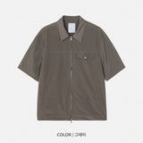 Stream Nylon Short-Sleeve Zip-Up (2 Colors)