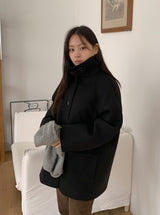 Pulky 2oz Quilted High Neck Half Coat