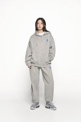 25SS ボックスベーシックロゴジョガーパンツ メランジ