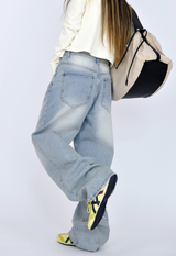 (UNISEX)ソフトデニムパンツ