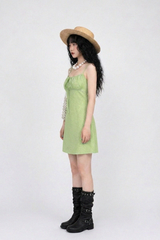 COQUETTE FLORAL RUCHED CAMI DRESS (3COLORS!)