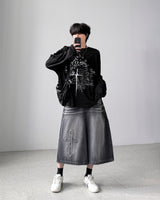 Hyke Black Bermuda Denim