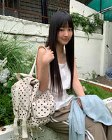 Mookin dot buckle pocket backpack