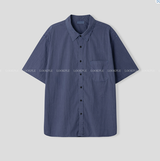  Wegner Nylon Pigment Overfit Short Sleeve Shirt