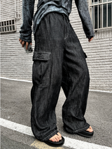 City Pub Cargo Banding Denim Pants