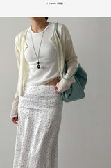 Will You See-through Round Neck Cardigan